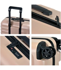 Eminent Dandelion Middelgrote Koffer 4 Wielen Roze