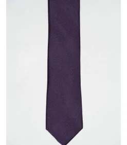 Das slimline zijde donkerpaars Heren Kostuums & Blazers