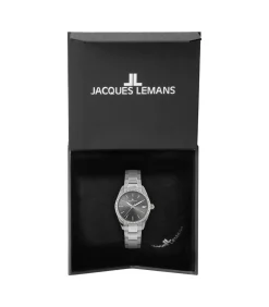 DAMES Jacques Lemans Datum horloge Derby Grey