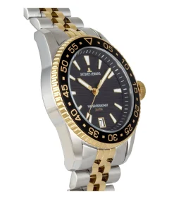 Discount Datum horloge Liverpool Diver Black - Gold Heren Horloges