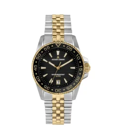 Discount Datum horloge Liverpool Diver Black - Gold Heren Horloges