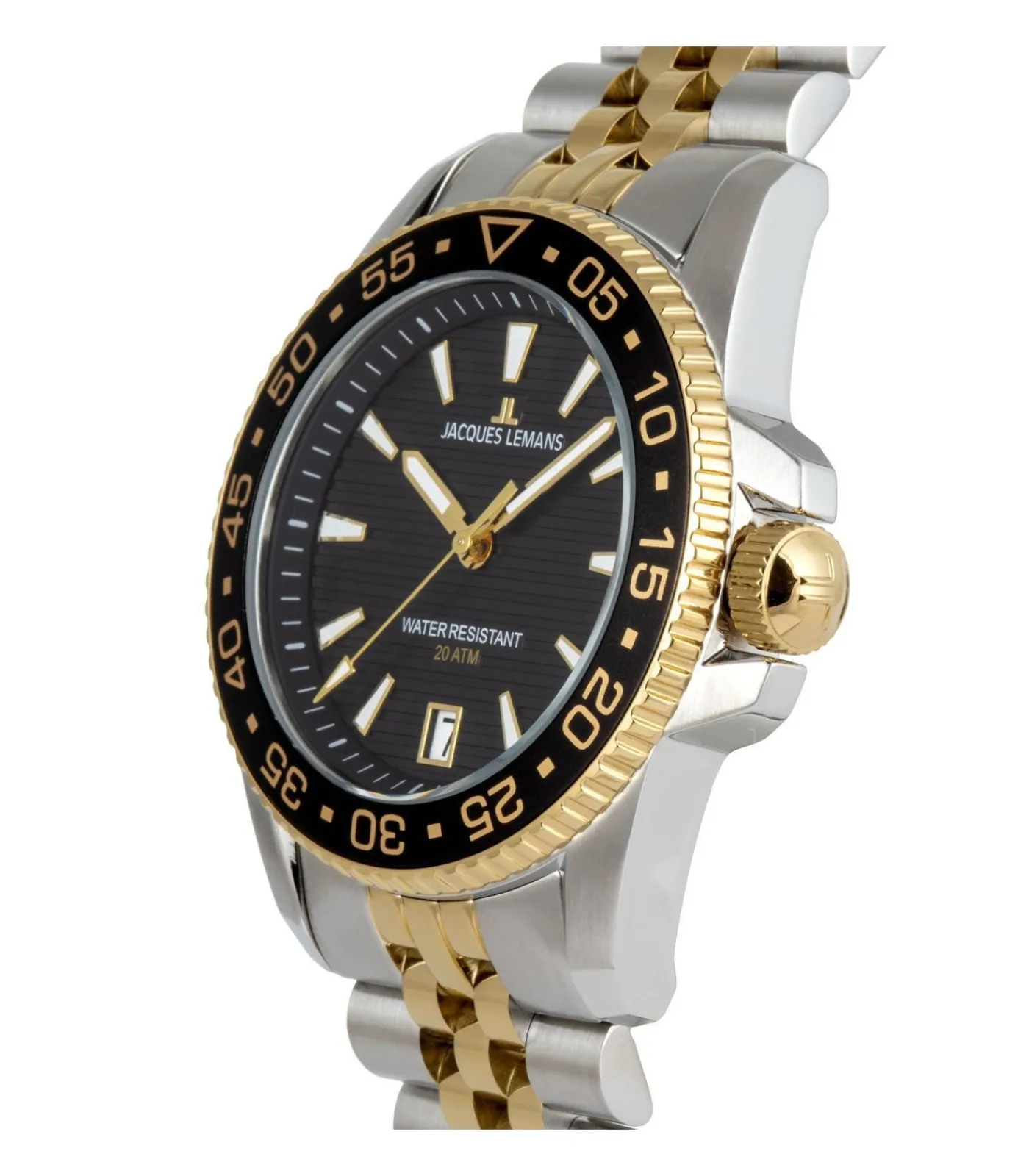 Discount Datum horloge Liverpool Diver Black - Gold Heren Horloges