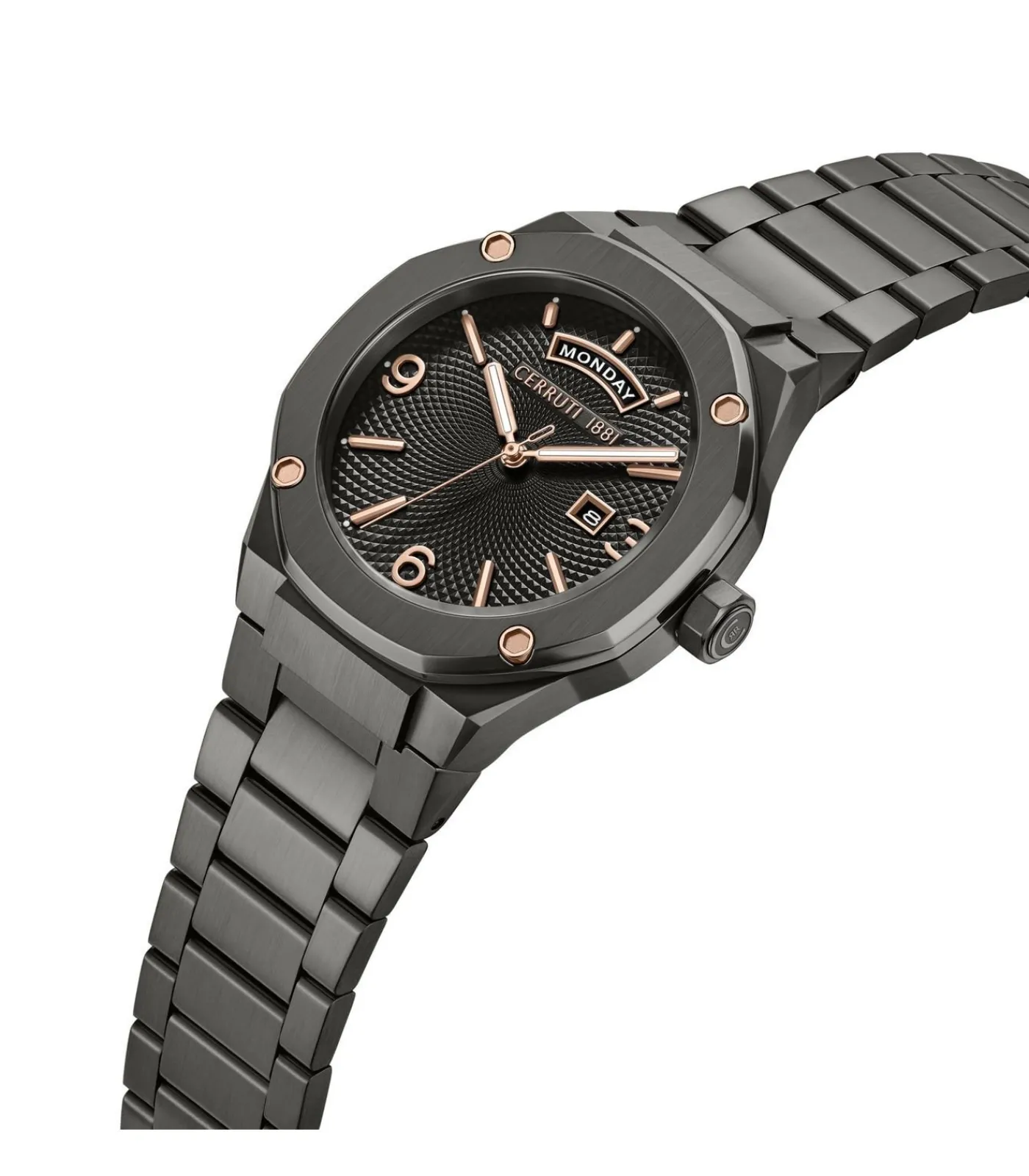 Heren Cerruti 1881 Datum horloge Razzuolo Gun