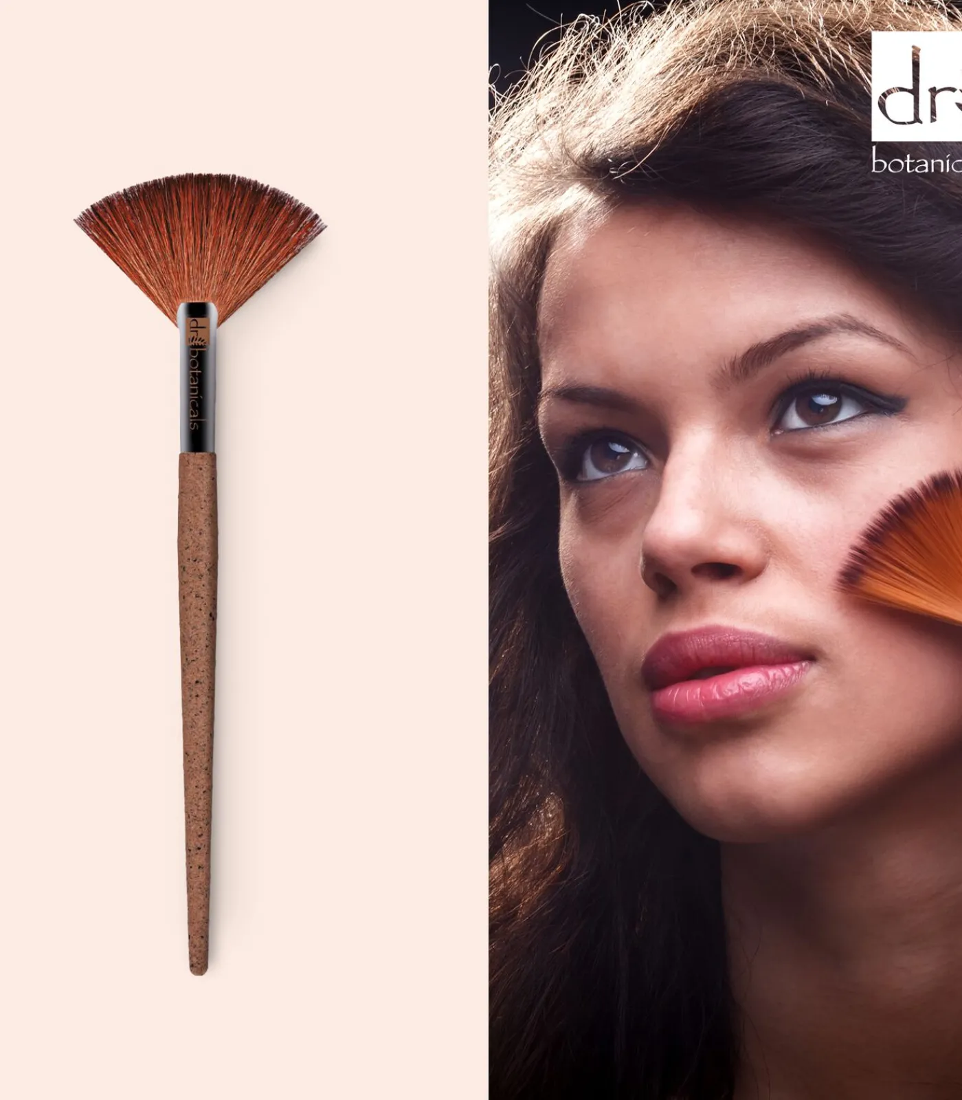 Dr Botanicals DB koffiedik waaierborstel