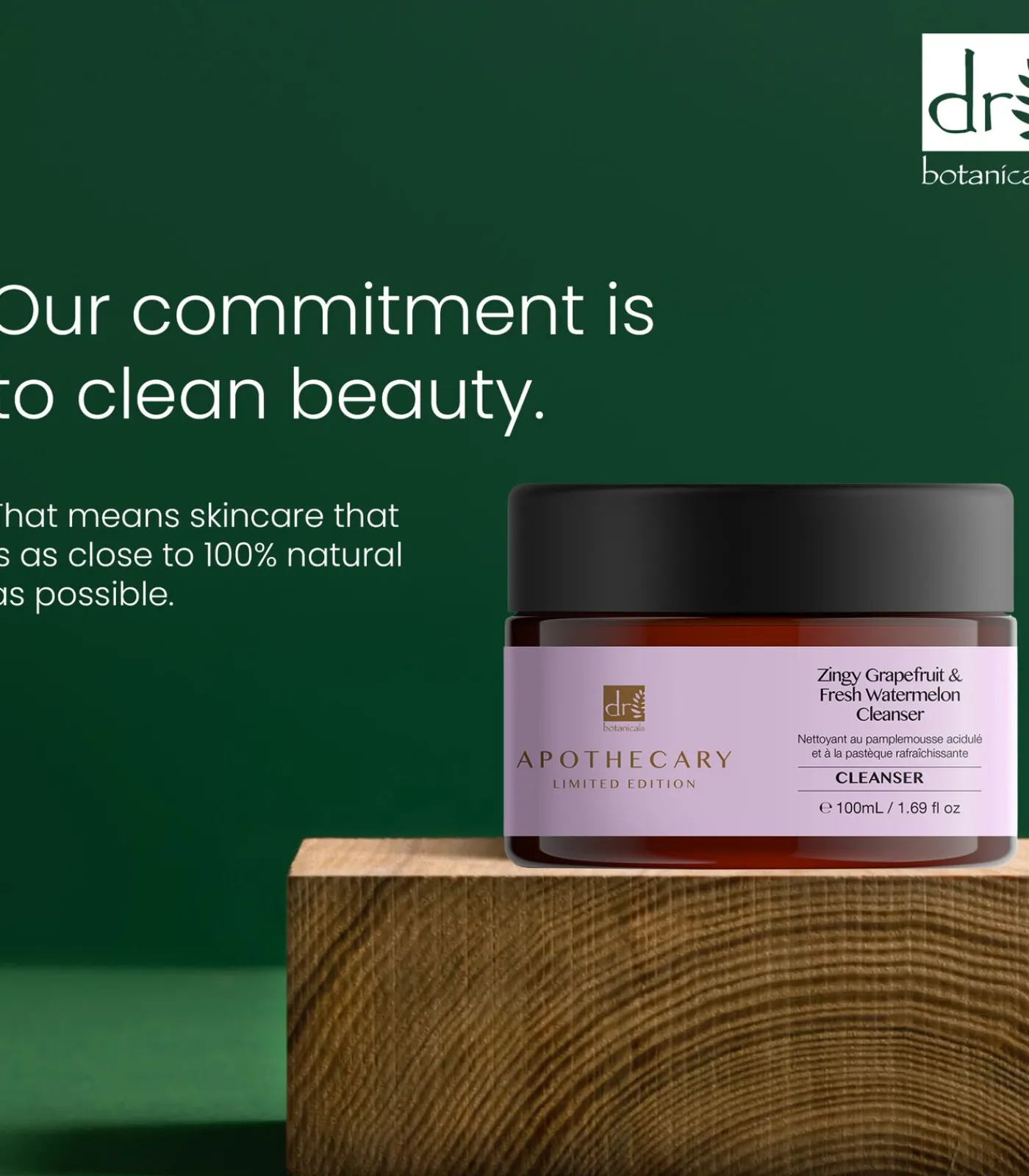 Dr Botanicals DB Pittige Grapefruit en Verse Watermeloen Reinigingsgel