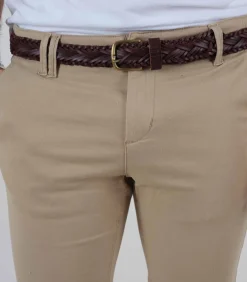 Clearance DEAN - Gevlochten riem met leereffect Heren Riemen