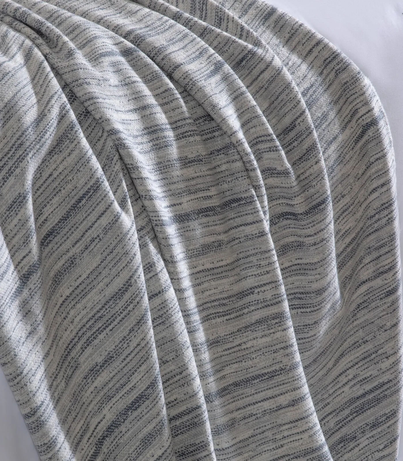 Deken 2 personen Melange 200x220 cm Lichtblauw Bedspreien