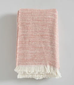 Online Deken 2 personen Melange 240x220 cm Lichtroze Bedspreien