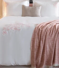 Chakra Deken 1 persoon Melange 160x220 cm Lichtroze