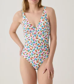 DAMES Laura By Janine Robin 1-delig zwempak met uitneembare cup Pina Colada