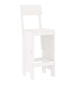 vidaXL 5-delige Barset massief grenenhout wit