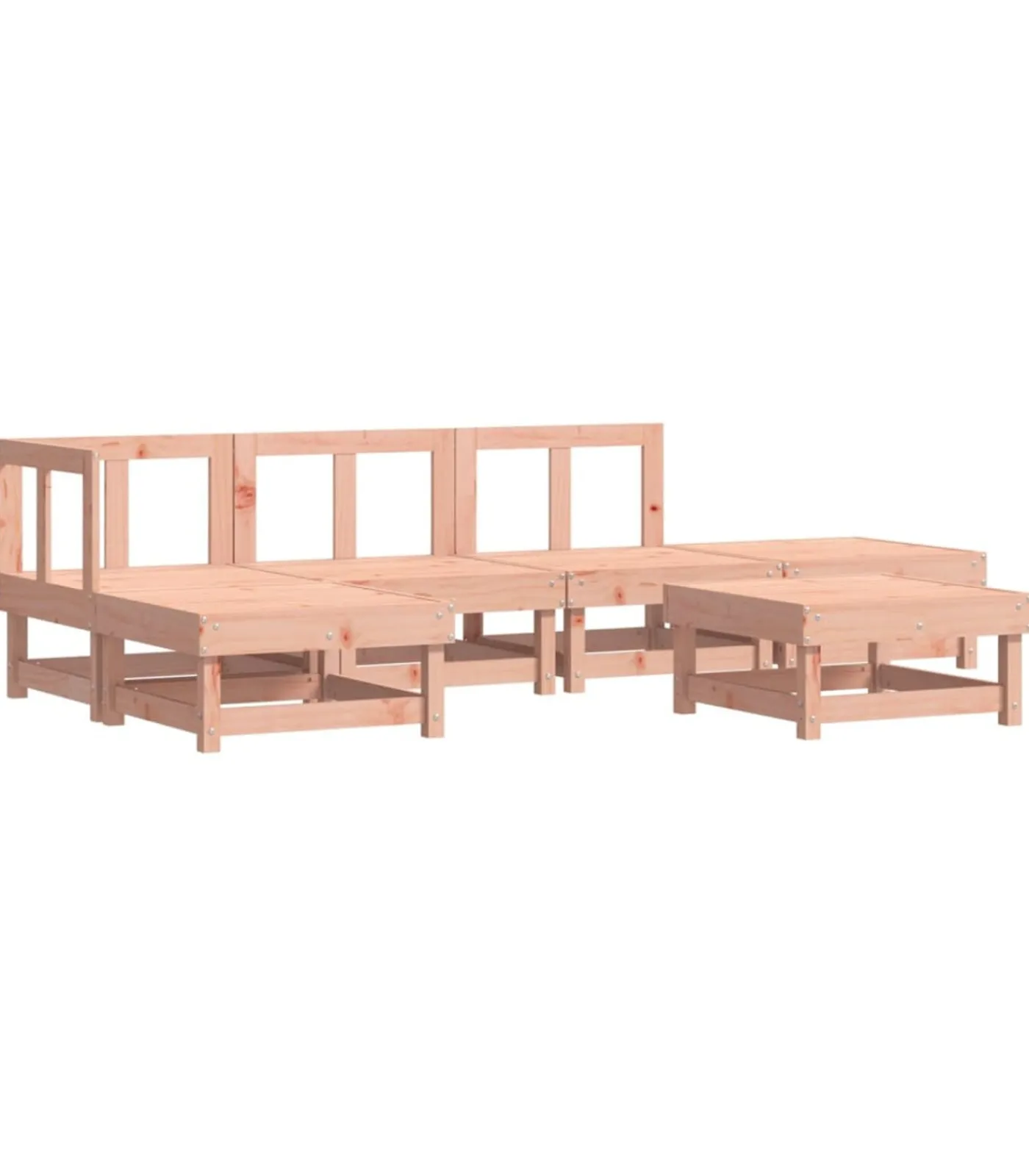 vidaXL 6-delige Loungeset massief douglashout