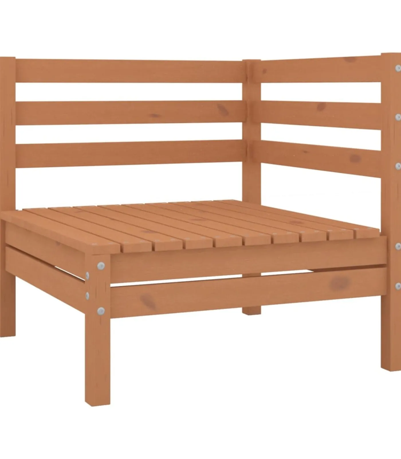 Clearance 4-delige Loungeset massief grenenhout honingbruin Tuinmeubelen
