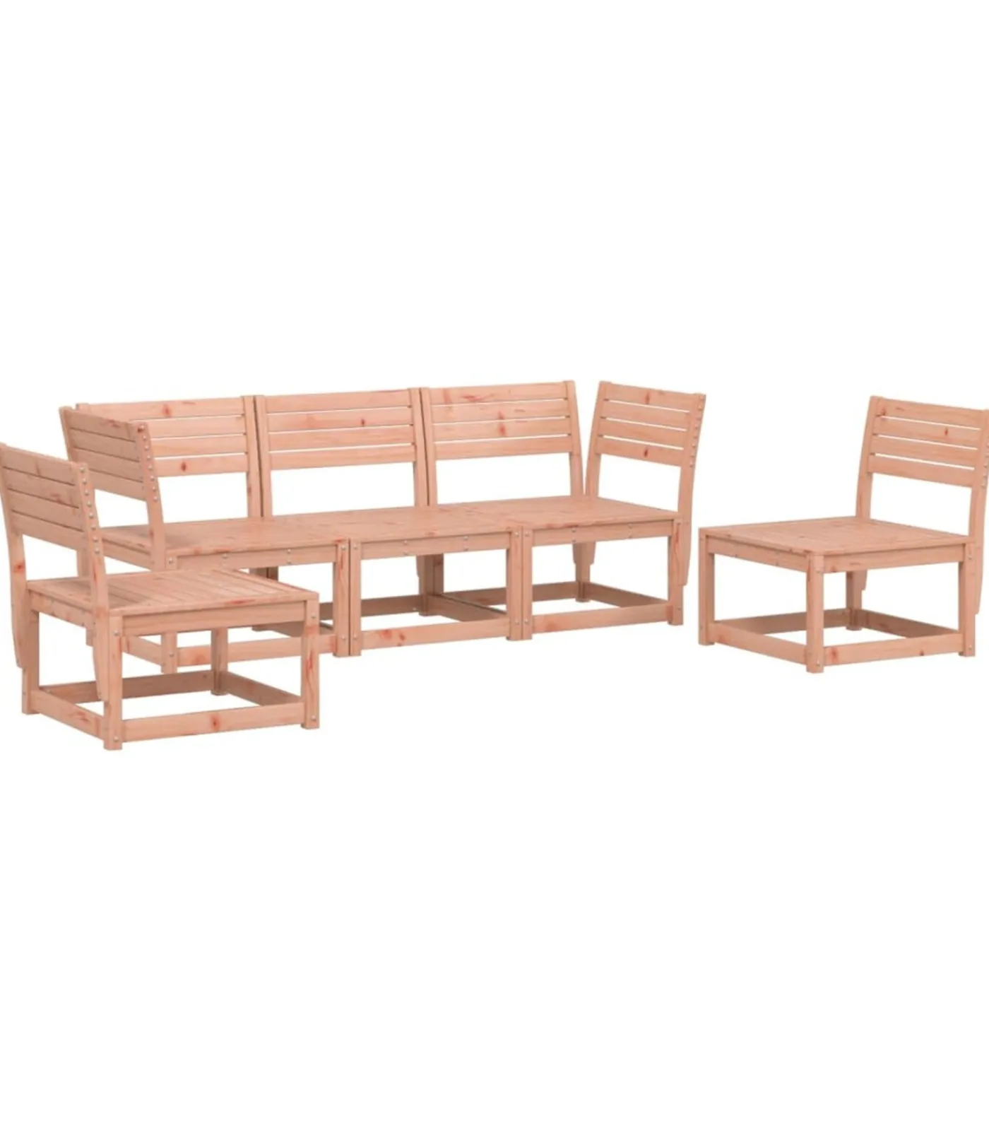 Hot 5-delige Loungeset massief douglashout Tuinmeubelen