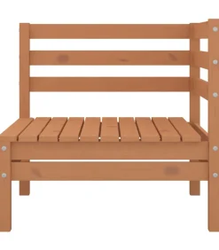 Discount 8-delige Loungeset massief grenenhout honingbruin Tuinmeubelen