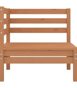 Online 8-delige Loungeset massief grenenhout honingbruin Tuinmeubelen