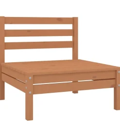 Sale 10-delige Loungeset massief grenenhout honingbruin Tuinmeubelen