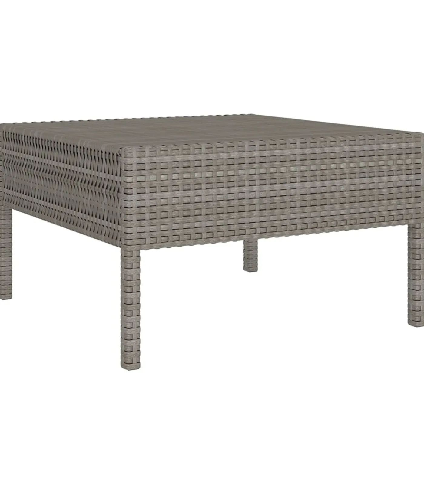 vidaXL 14-delige Loungeset met kussens poly rattan grijs
