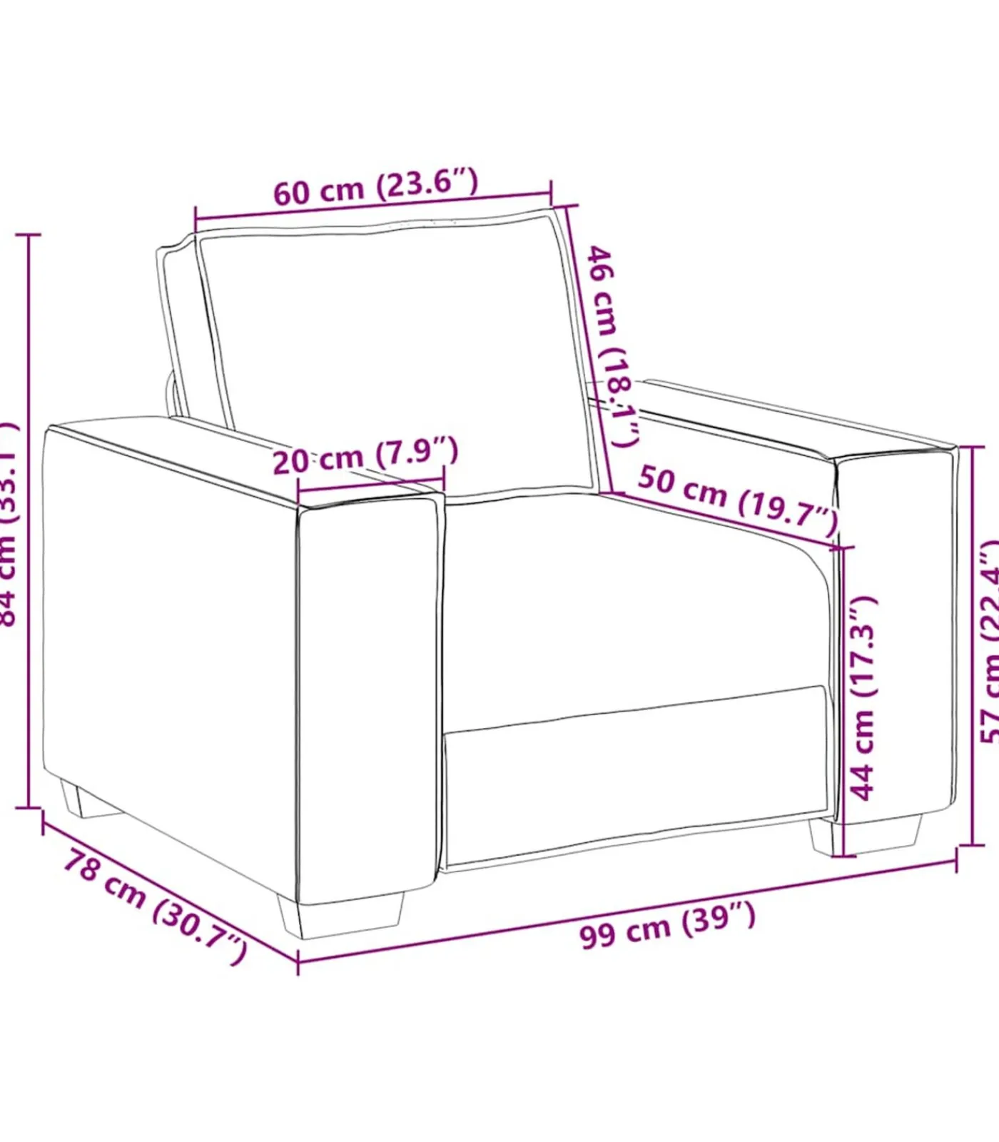 vidaXL 3-delige Loungeset met kussens fluweel zwart
