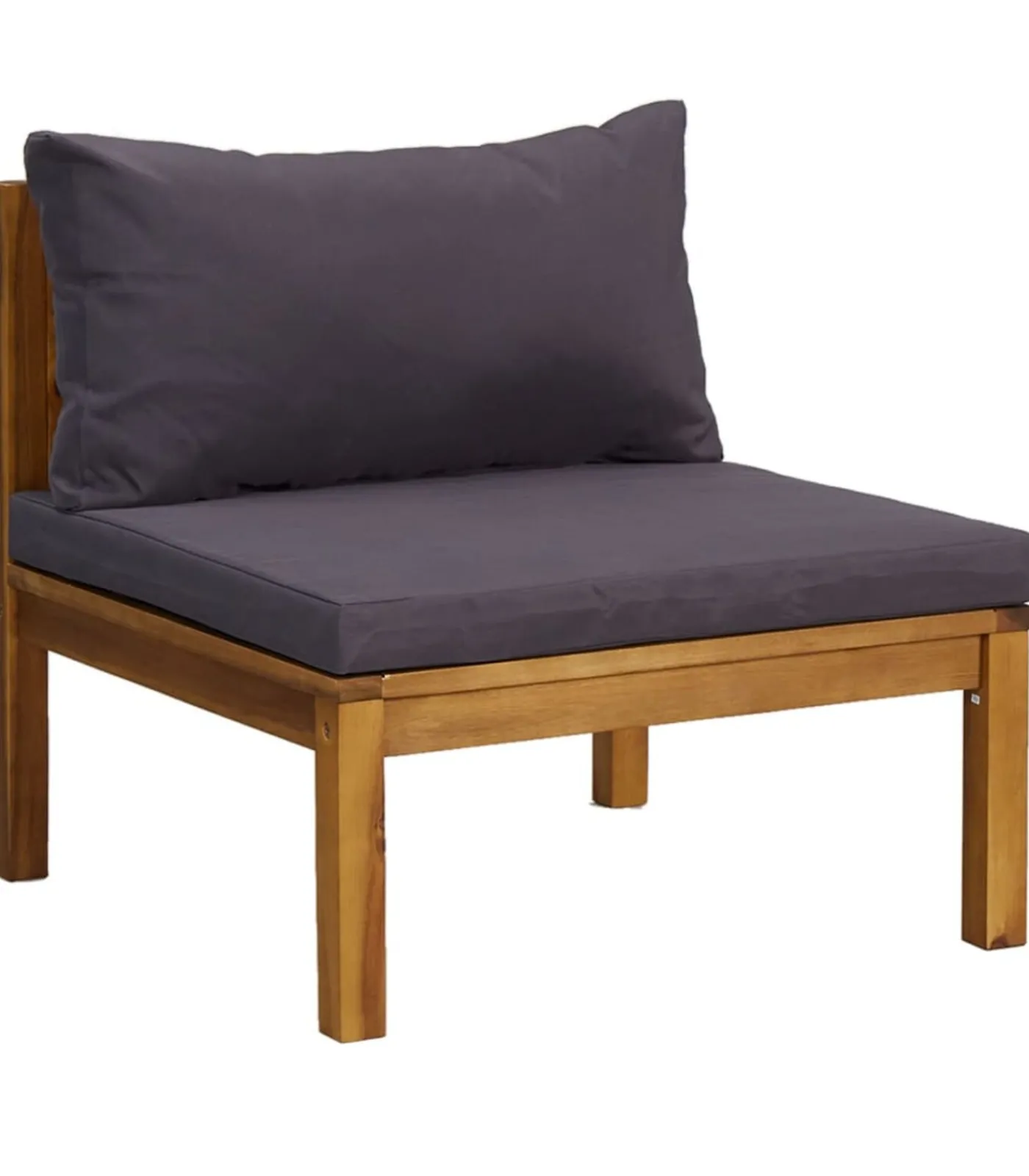 vidaXL 9-delige Loungeset met kussens massief acaciahout