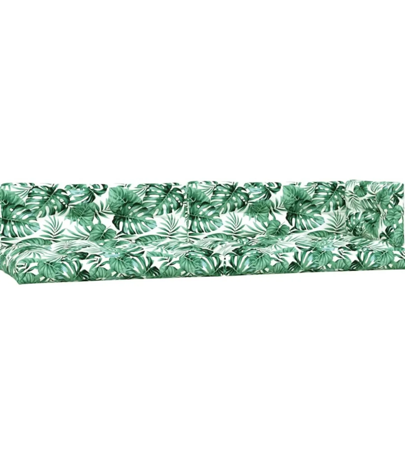 vidaXL 5-delige Loungeset pallet met kussens massief acaciahout