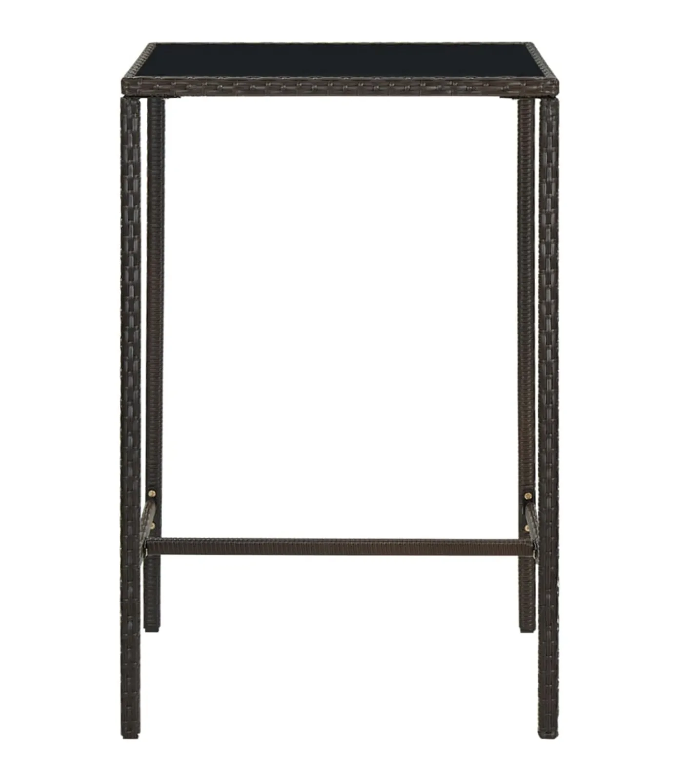 New 3-delige Tuinbarset met kussens poly rattan bruin Tuinmeubelen