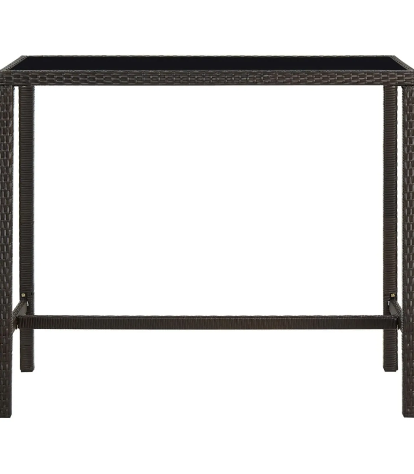 5-delige Tuinbarset poly rattan bruin Tuinmeubelen