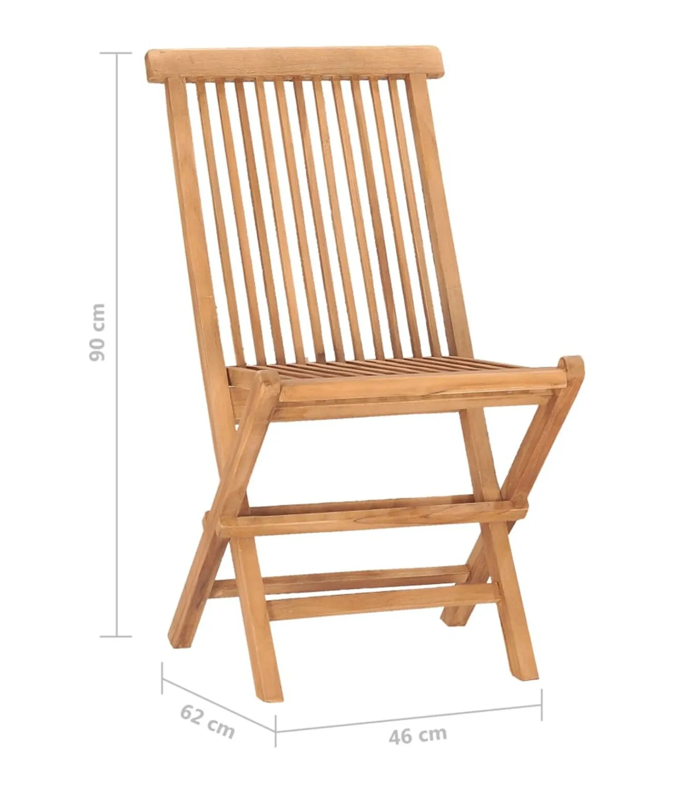 Best 3-delige Tuinset inklapbaar met kussen massief teakhout Tuinmeubelen