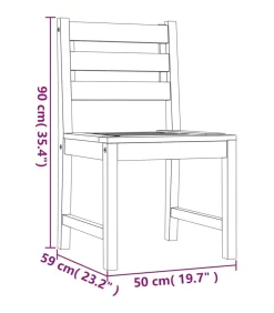 Hot 3-delige Tuinset massief teakhout Tuinmeubelen