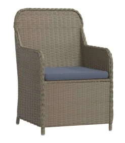 Online 3-delige Tuinset met kussens bruin Tuinmeubelen