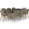 vidaXL 9-delige Tuinset poly rattan bruin