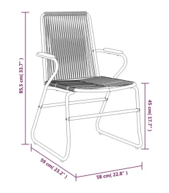 Clearance 5-delige Tuinset PVC-rattan zwart Tuinmeubelen