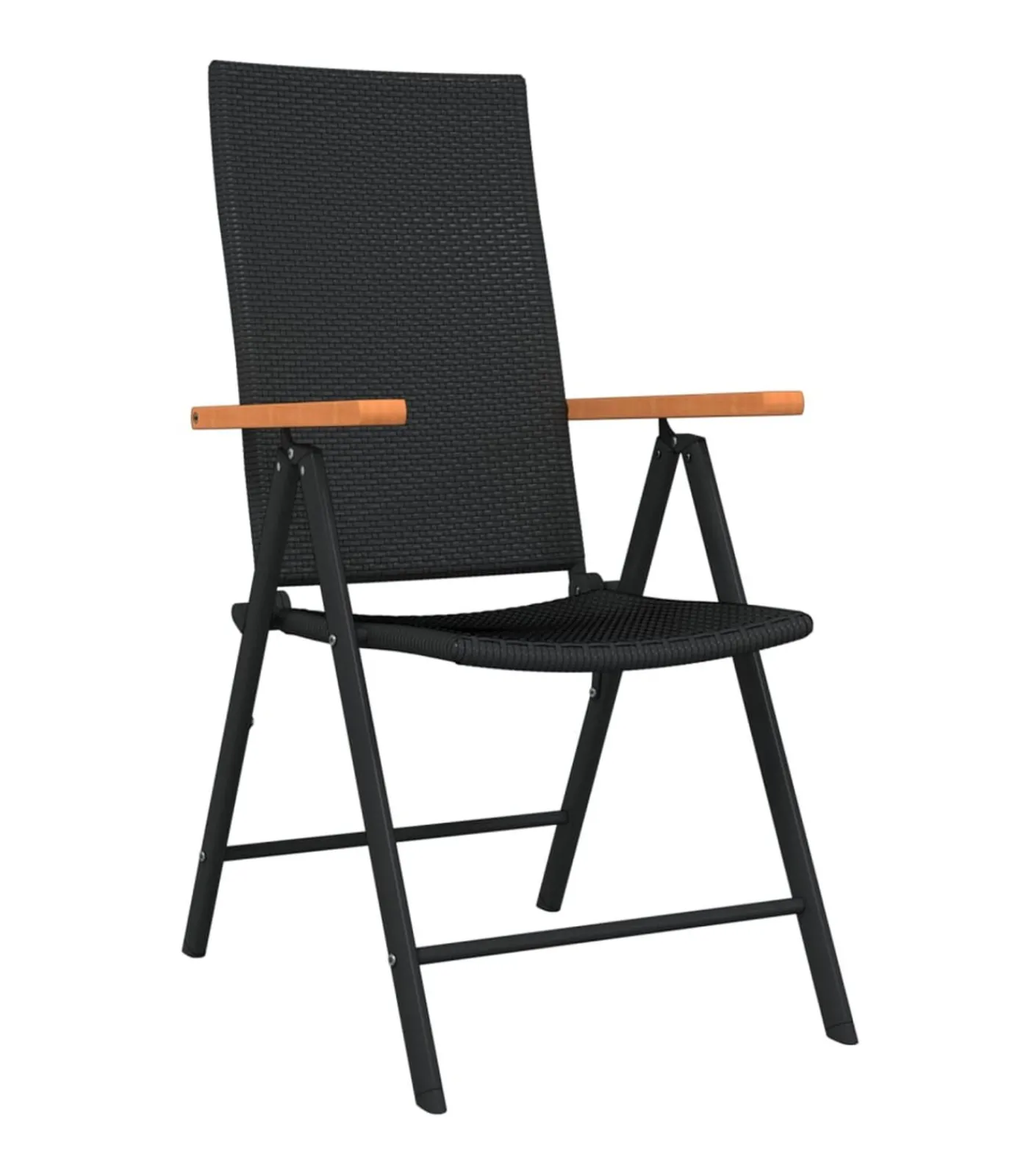 vidaXL 7-delige Tuinset zwart