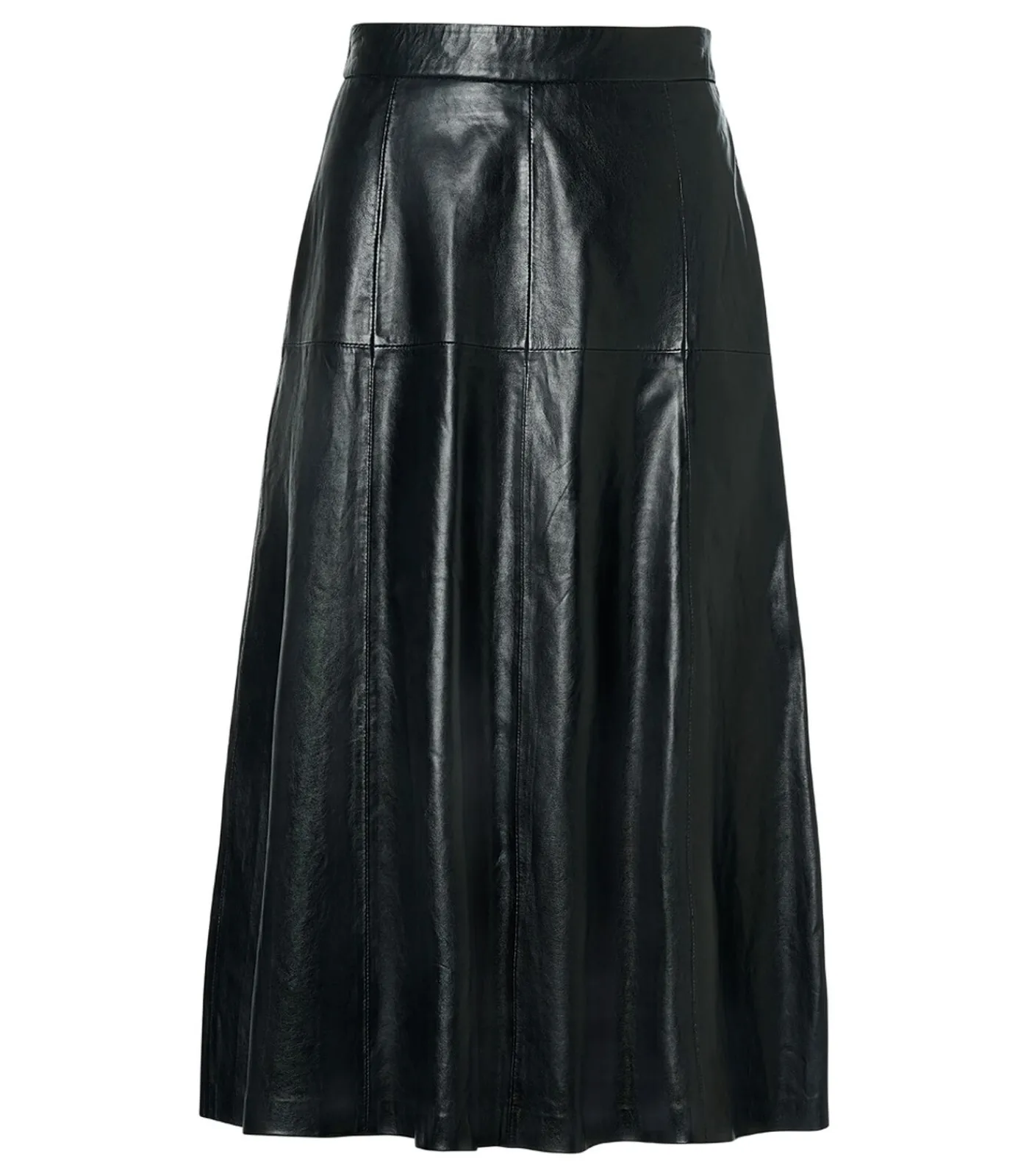 Sale Delilah Leren Rok Zwart DAMES Rokken