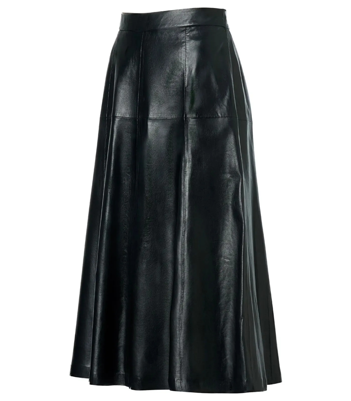 Sale Delilah Leren Rok Zwart DAMES Rokken