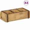 Best Dienblad met opslag 4 pcs Bruin 30 x 14 x 9 cm Organiseren