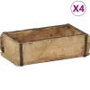 Best Dienblad met opslag 4 pcs Bruin 30 x 15 x 9 cm Organiseren