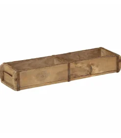 vidaXL Dienblad met opslag 4 pcs Bruin 60.5 x 15 x 9 cm