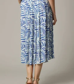 DAMES Deeluxe DIPTI - Midirok van viscosecrêpe met tropische print