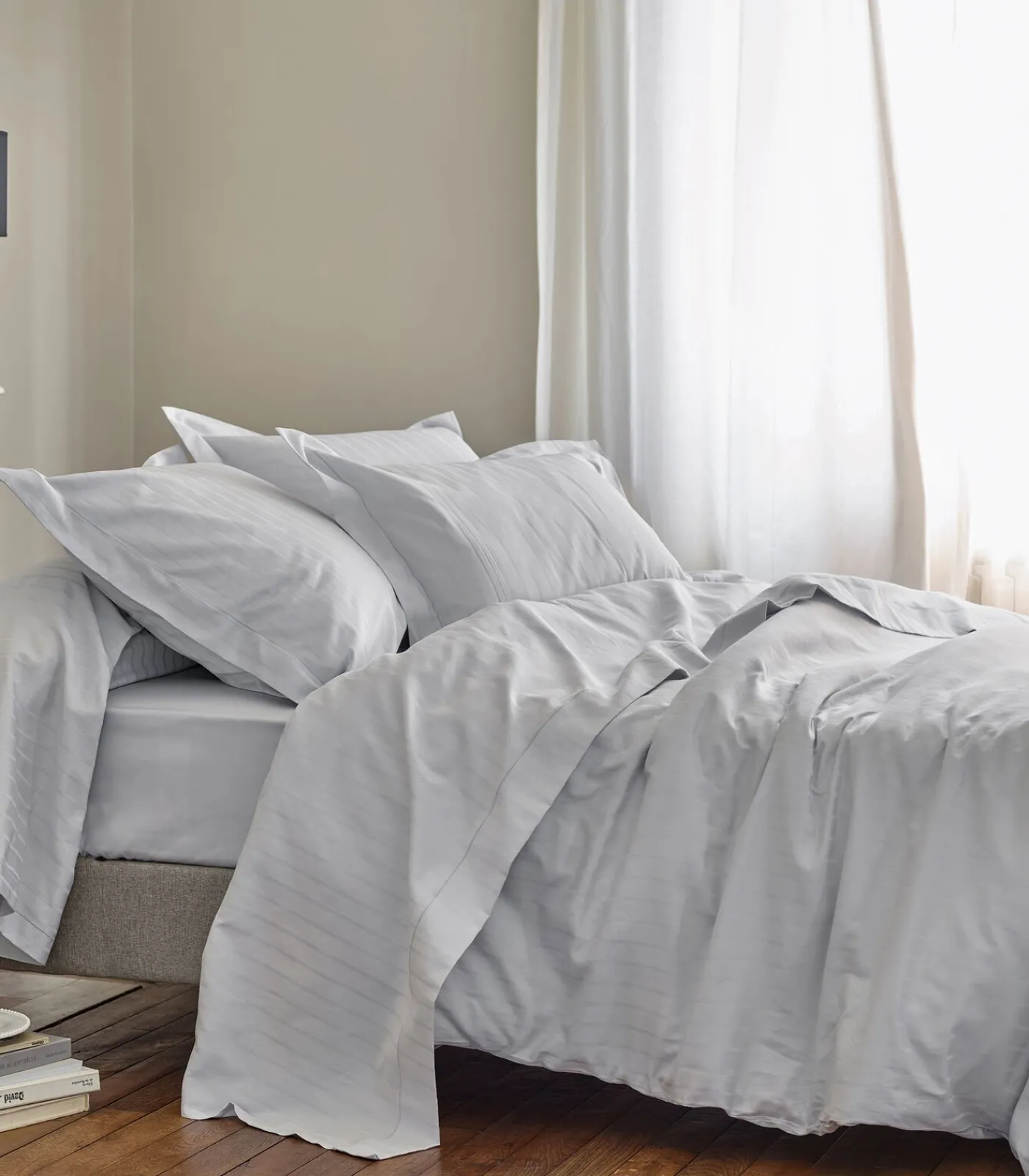 Blanc des Vosges DIVINE Métal - Laken Jacquard katoen