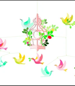 Kinderen Djeco baby mobiel Birdcage