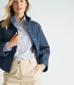 Sale Donkerblauw jasje met opstaande kraag DAMES Maatpakken & Blazers