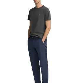 Heren Polo Club Donkergrijs T-shirt met rubberen Rigby Go-logo