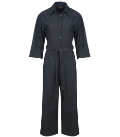DAMES Conquista Donkergrijze denim jumpsuit