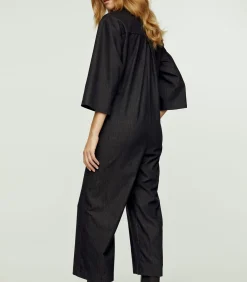 DAMES Conquista Donkergrijze denim jumpsuit
