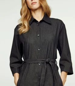 DAMES Conquista Donkergrijze denim jumpsuit