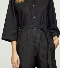 DAMES Conquista Donkergrijze denim jumpsuit