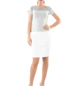 Sale Donkerolijfgroene wikkeljurk met ruches – Viscosemix, 3/4 mouw DAMES Rokken