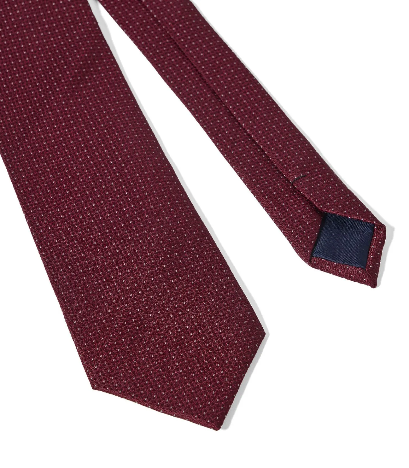 Heren Polo Club Donkerrode stropdas van zijde met -logo