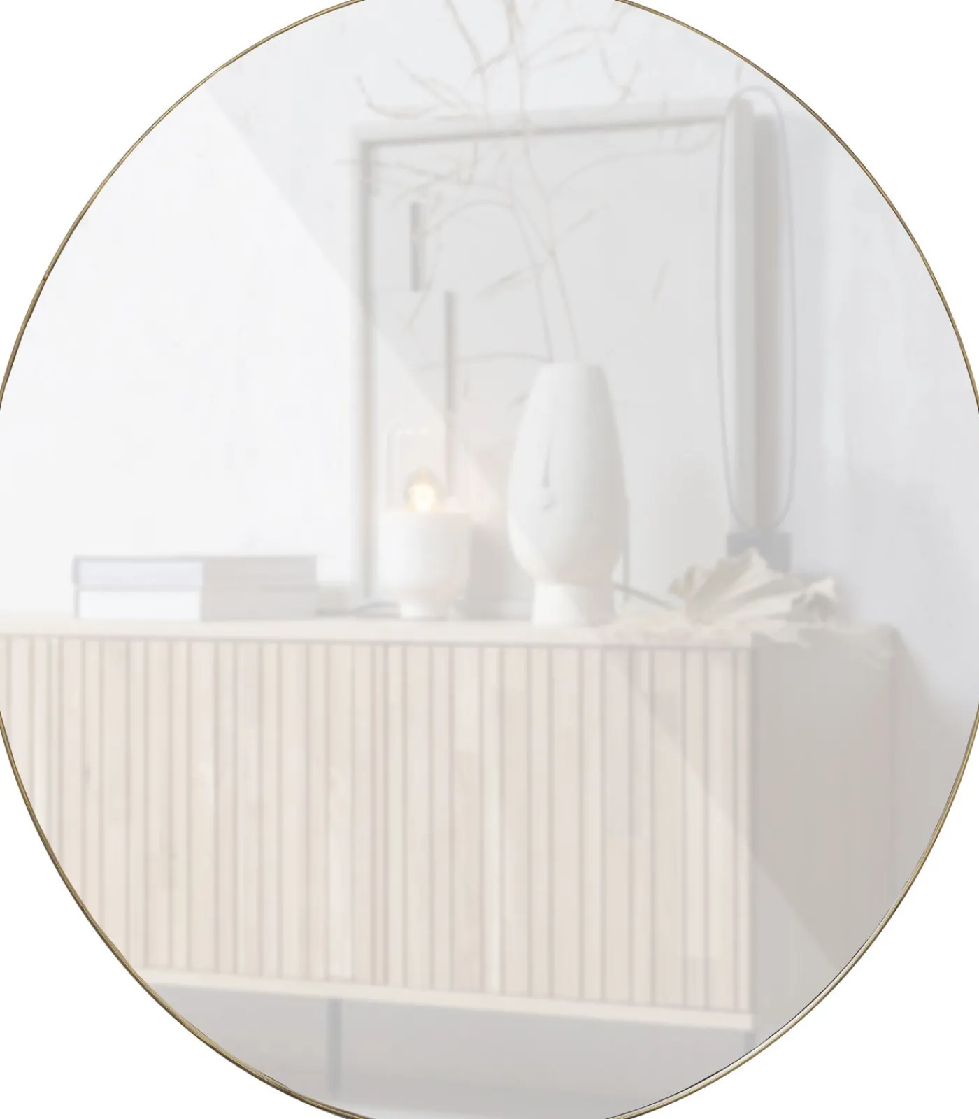 WOOOD Doutzen Spiegel - Metaal - Goud - 115x115x5